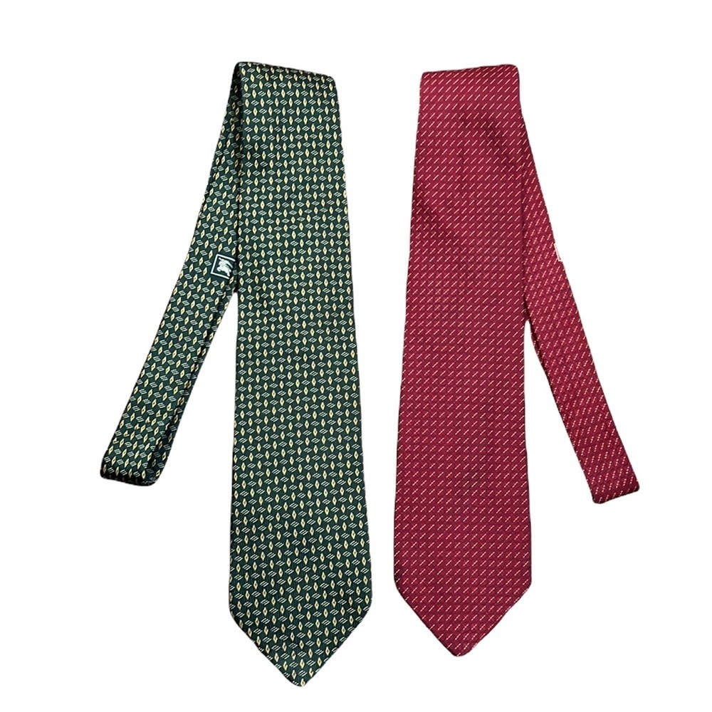 Burberry London Silk Ties - Lot of 2